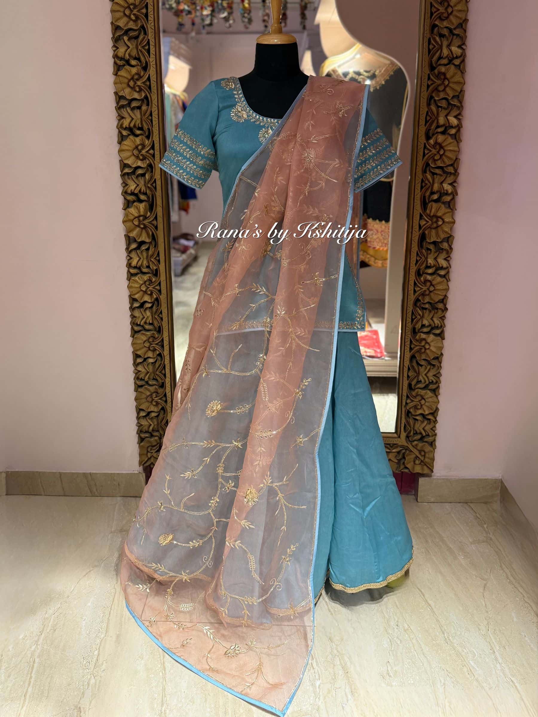 Aari Handworked Designer Palazzo Suit thumbnail 4