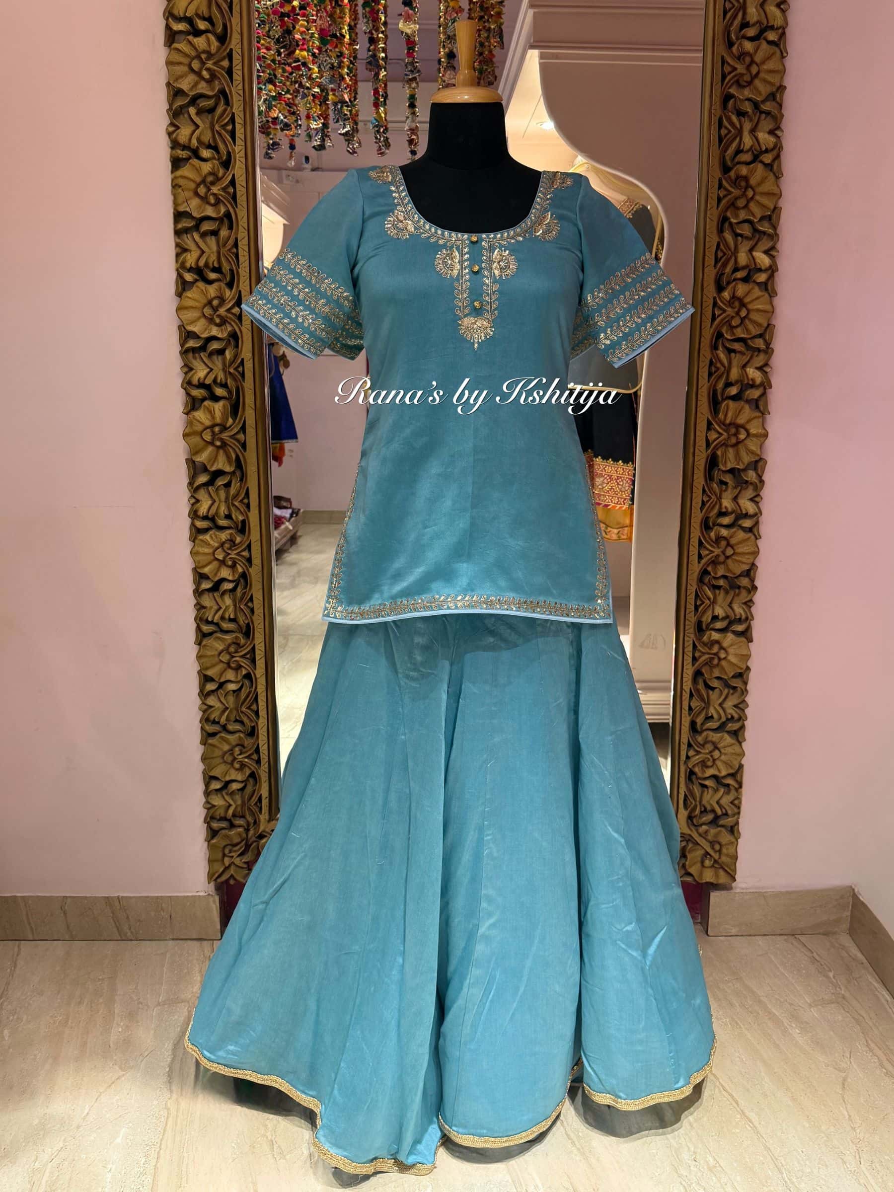 Aari Handworked Designer Palazzo Suit thumbnail 6