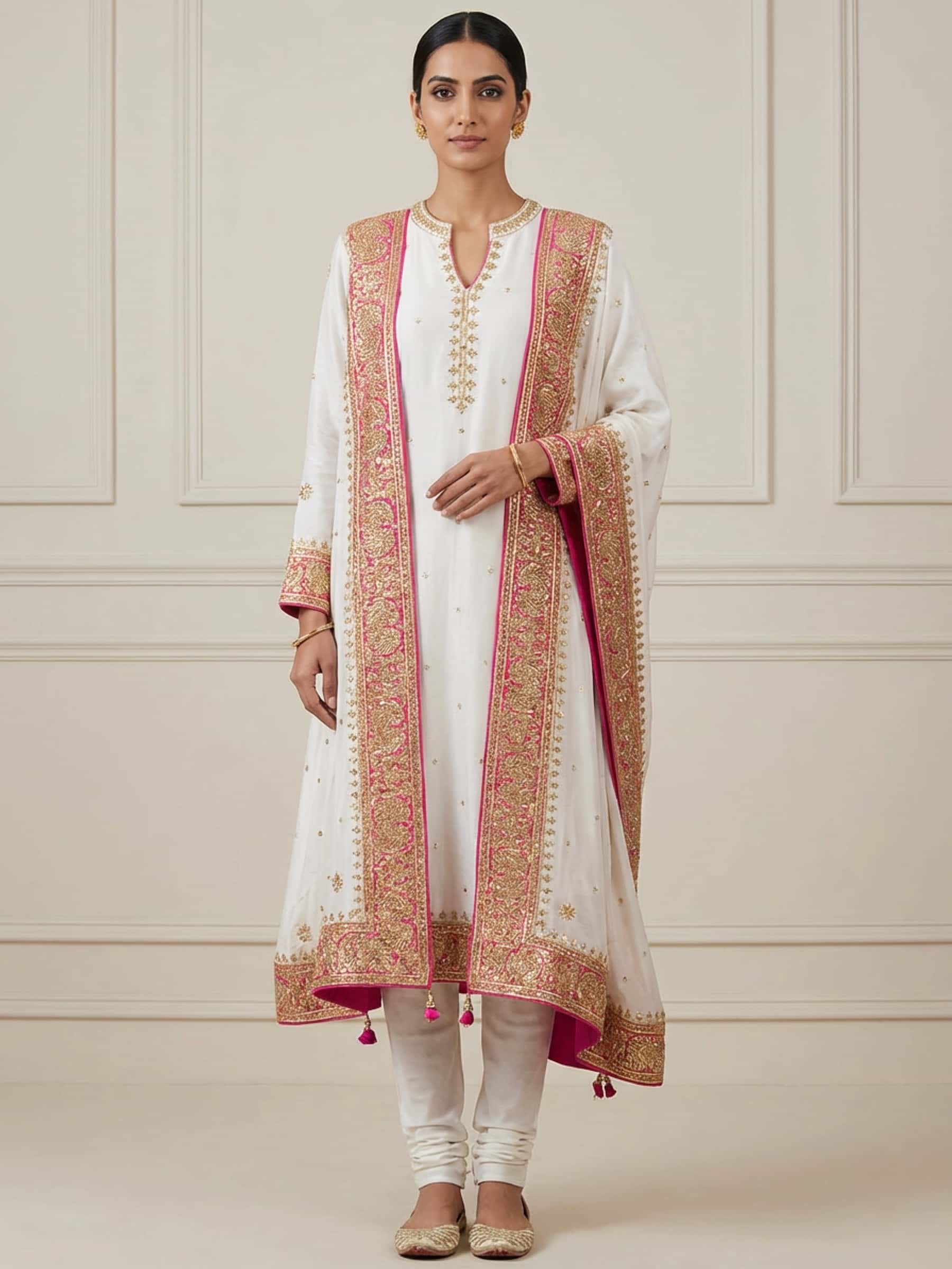 Beautiful White Suit Set