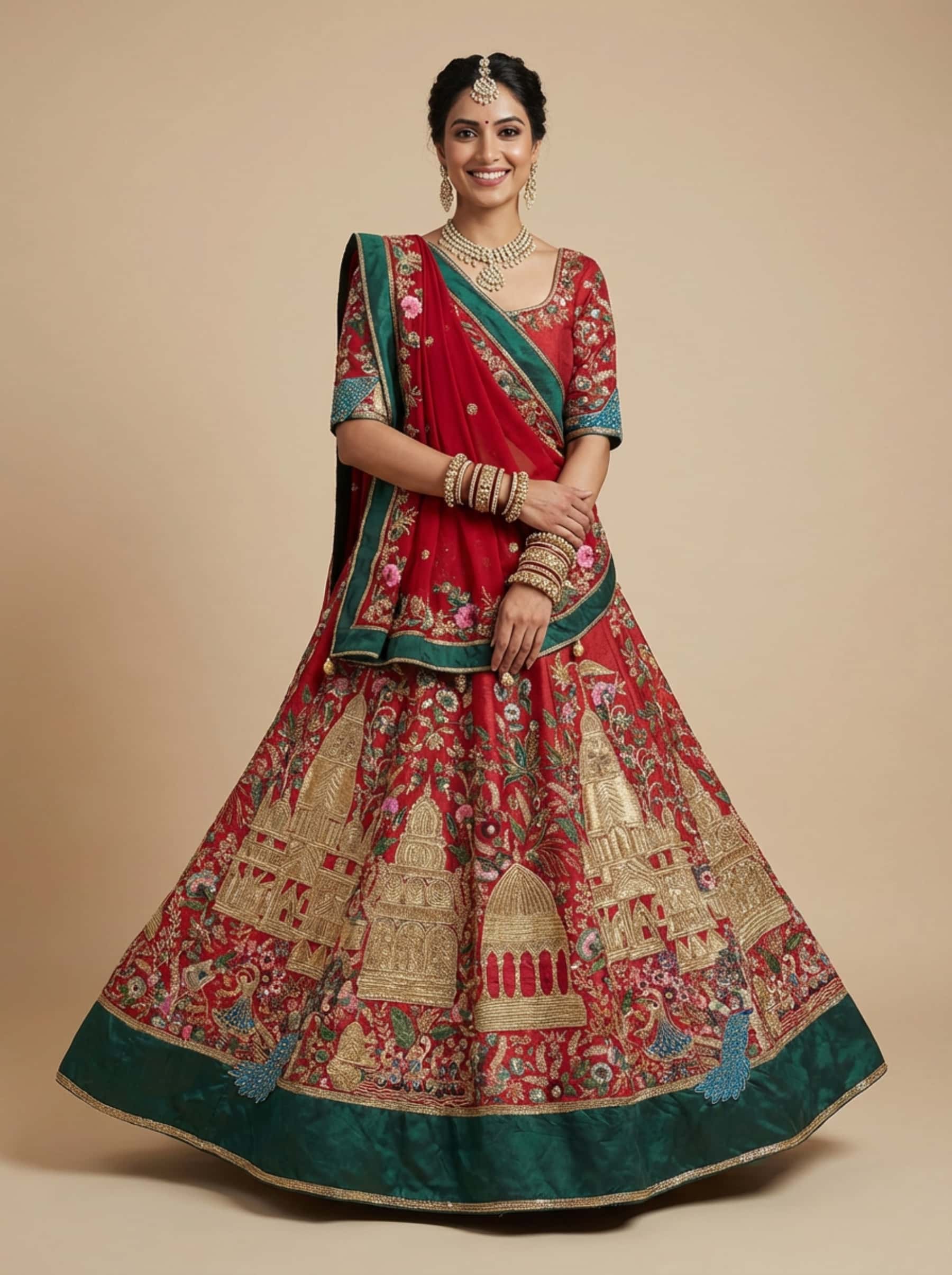 Braj Royale Zardozi Lehenga - Image 1
