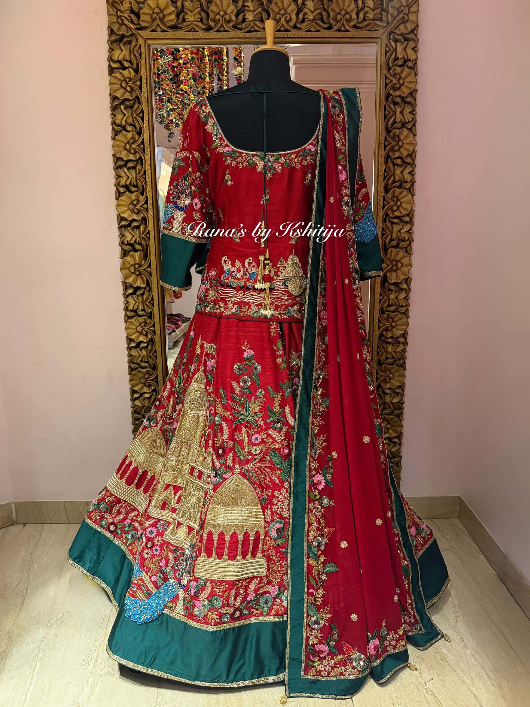 Braj Royale Zardozi Lehenga thumbnail 6