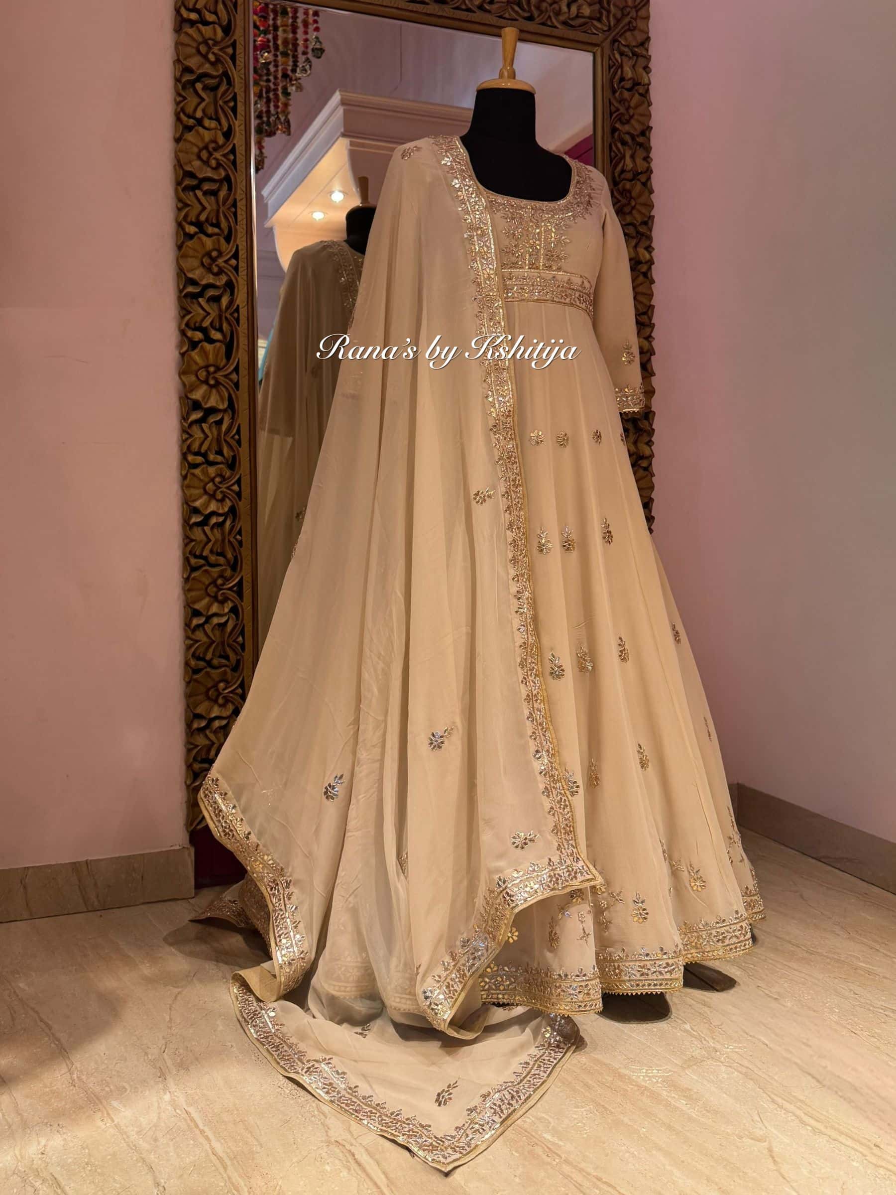 Ethereal Gota Anarkali thumbnail 4