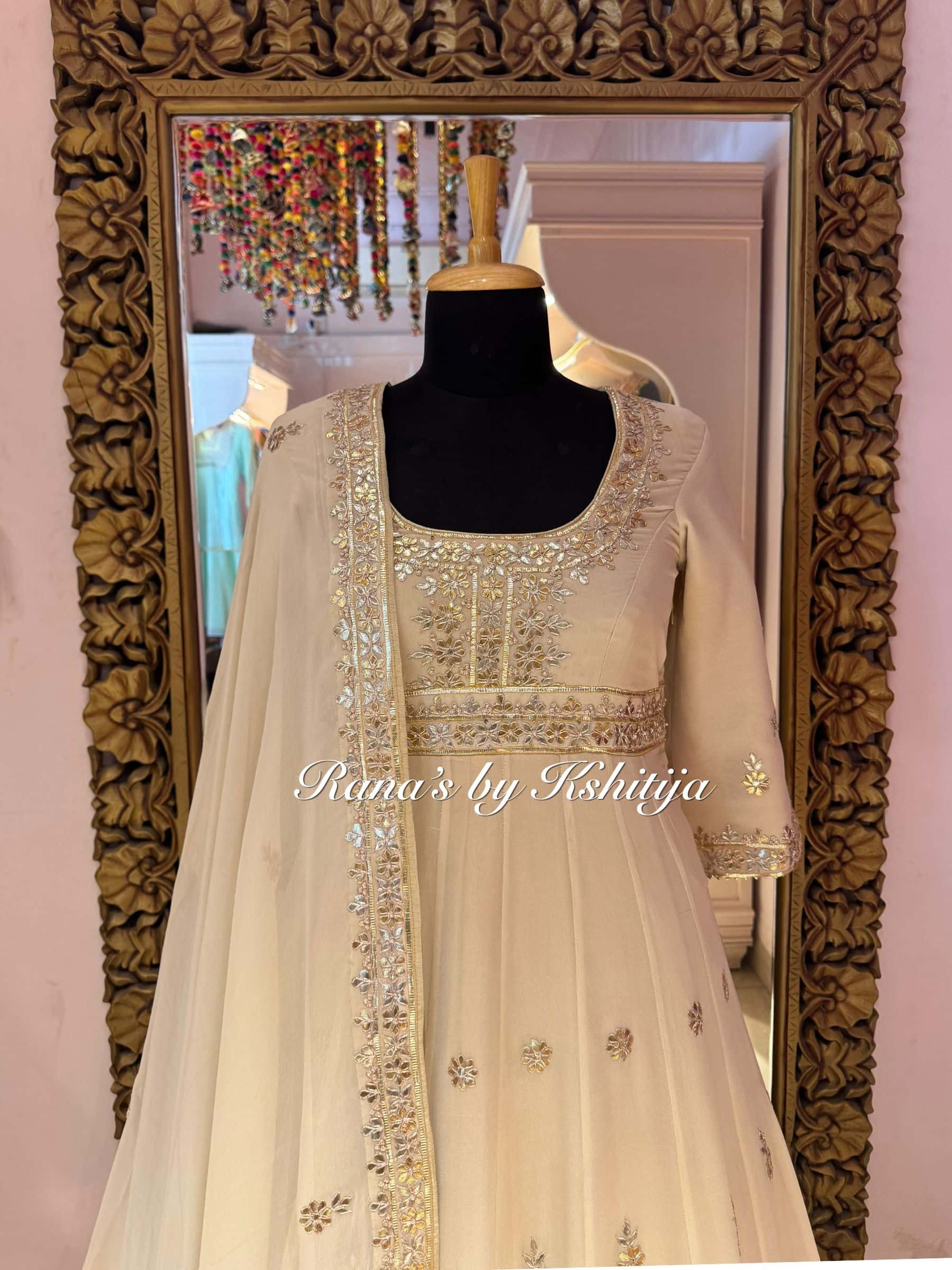Ethereal Gota Anarkali thumbnail 6