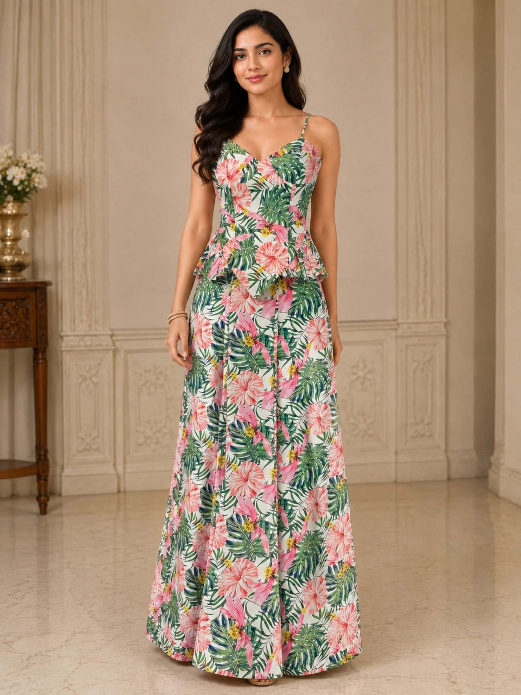 Ivory Bloom Statement Dress