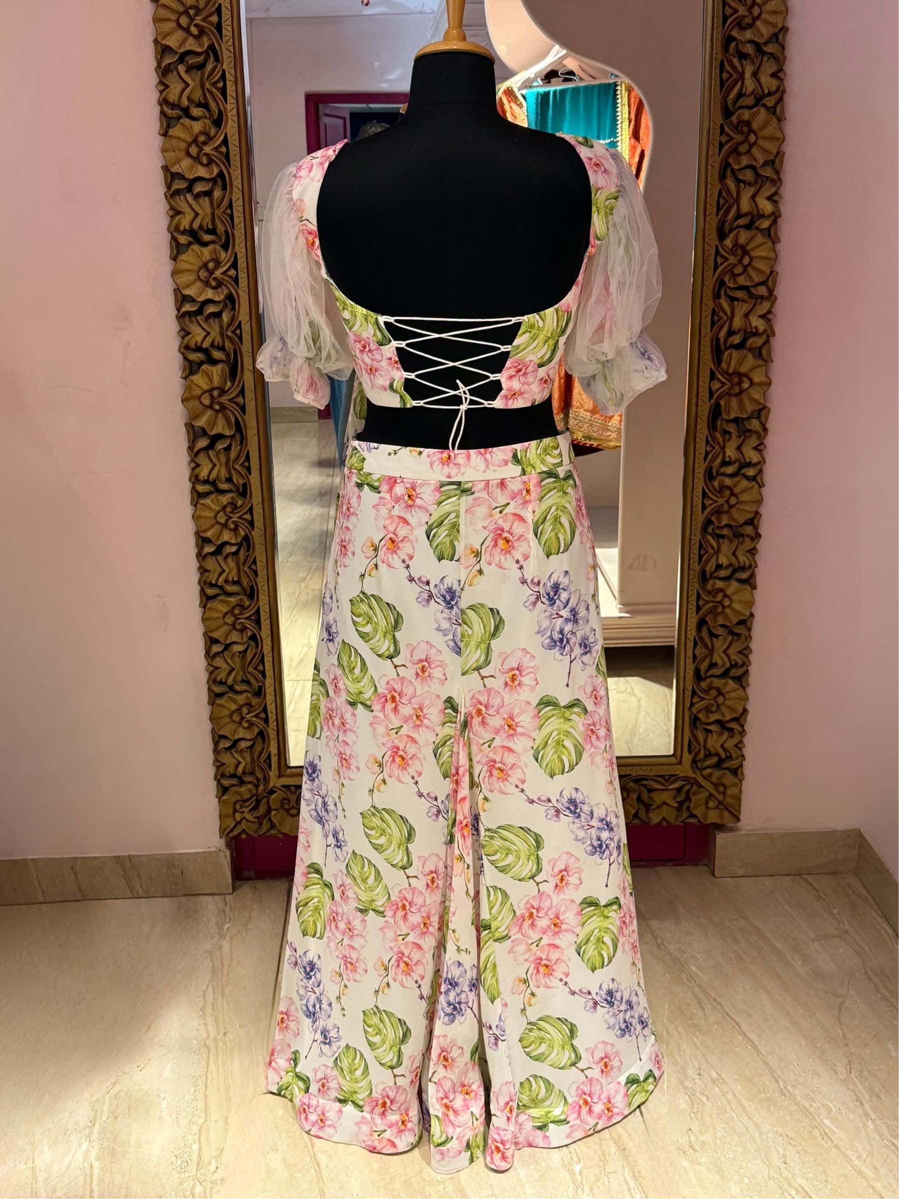 Ivory Floral Digital Print Dress thumbnail 4