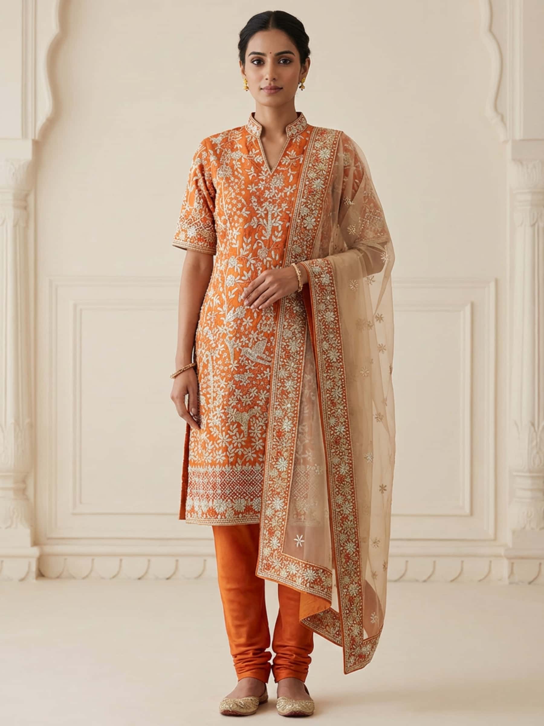 Rich Embroidered Handmade Salwar Suit - Image 1