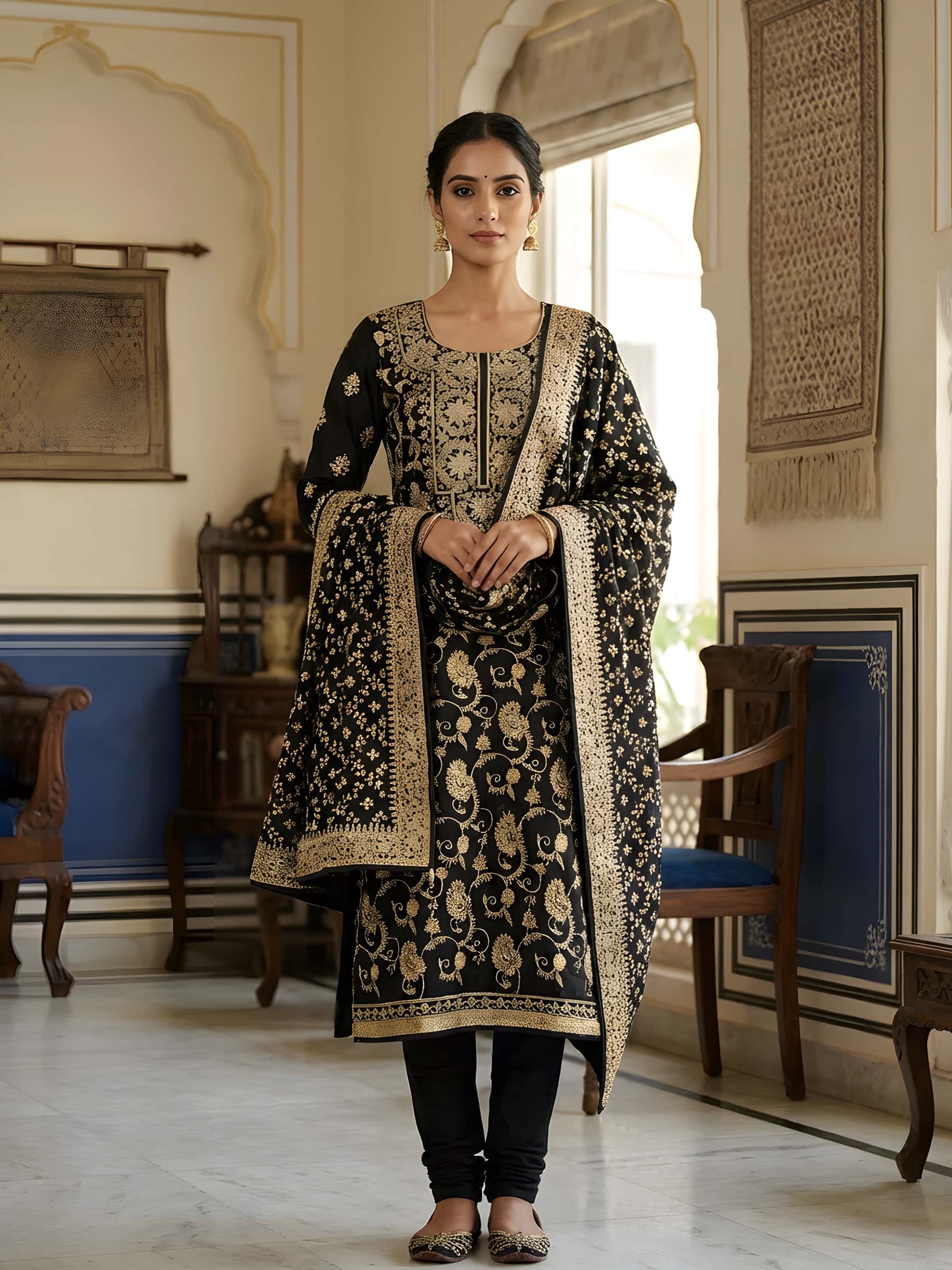 Royal Wedding Punjabi Designer Suit - Image 1