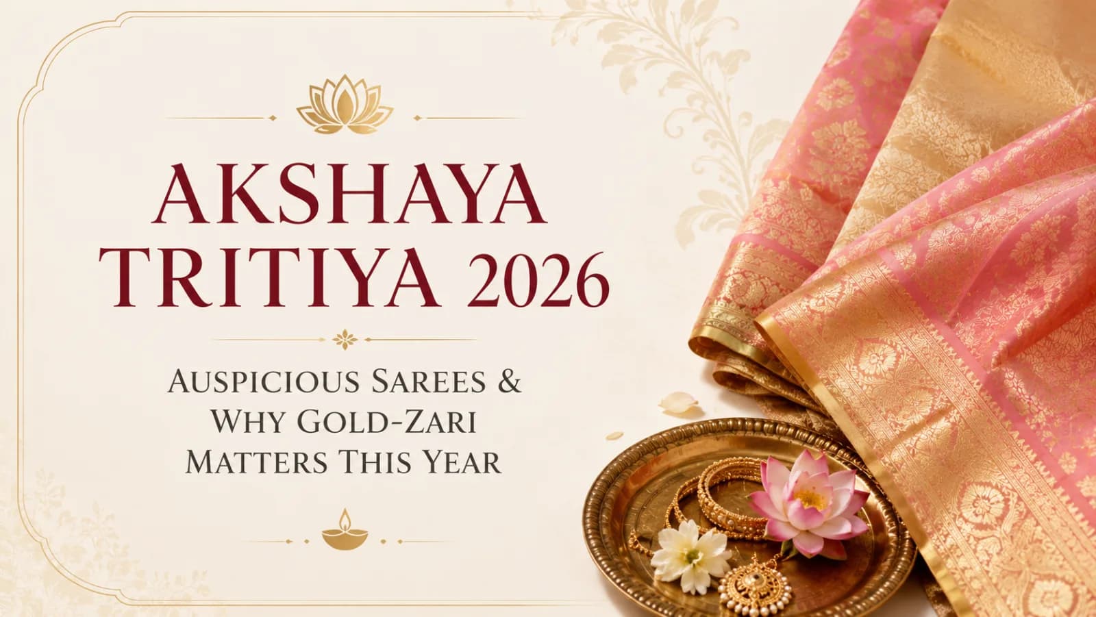Akshaya Tritiya 2026: Auspicious Sarees & Why Gold-Zari Matters This Year