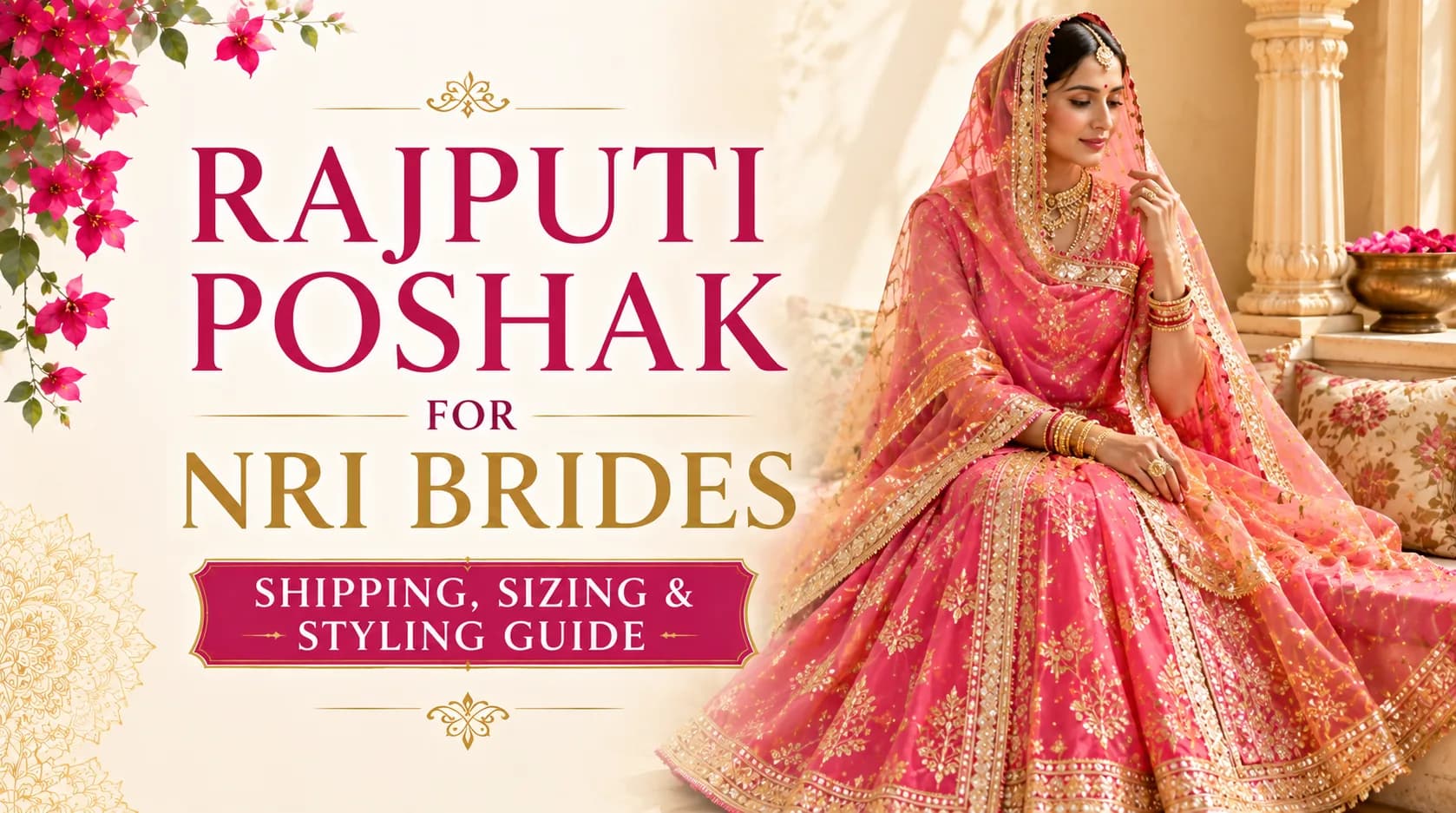 Rajputi Poshak for NRI Brides: Shipping, Sizing & Styling Guide