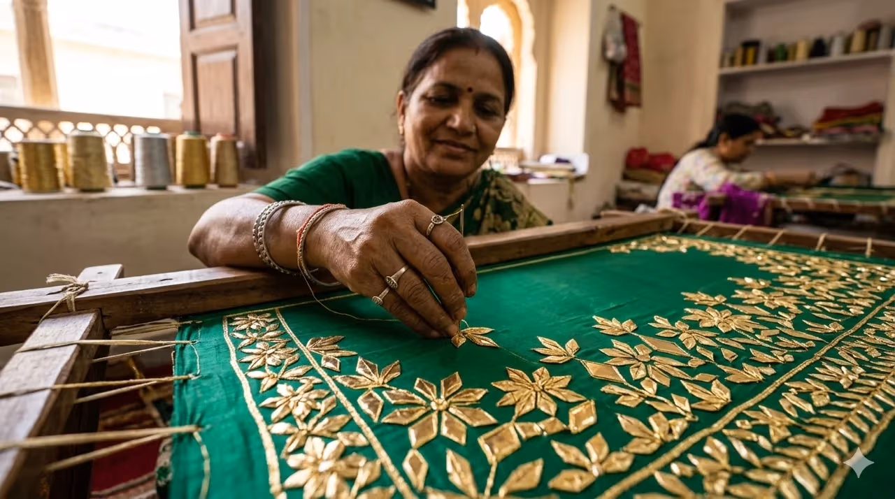 The Hands Behind the Gold: Meet the Gota Patti Artisans of Jaipur