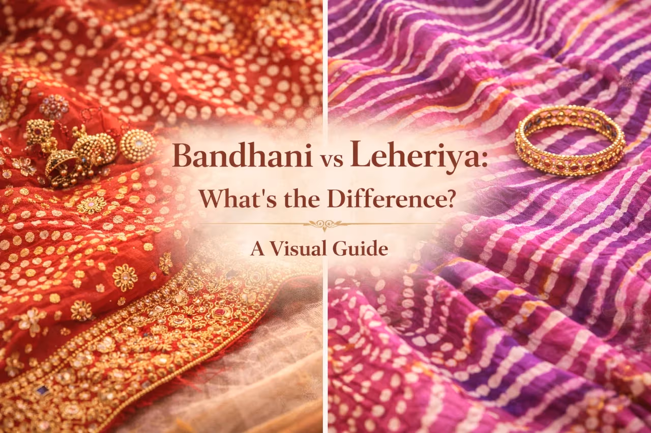 Bandhani vs Leheriya: What's the Difference? A Visual Guide