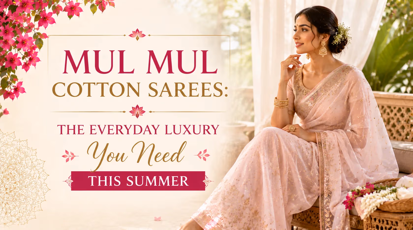 Mul Mul Cotton Sarees: The Everyday Luxury You Need This Summer