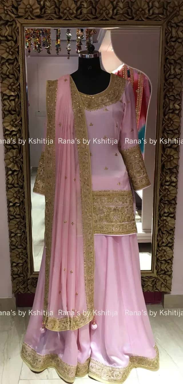 Regal Fine Handworked Marodi Sharara Set - Image 1