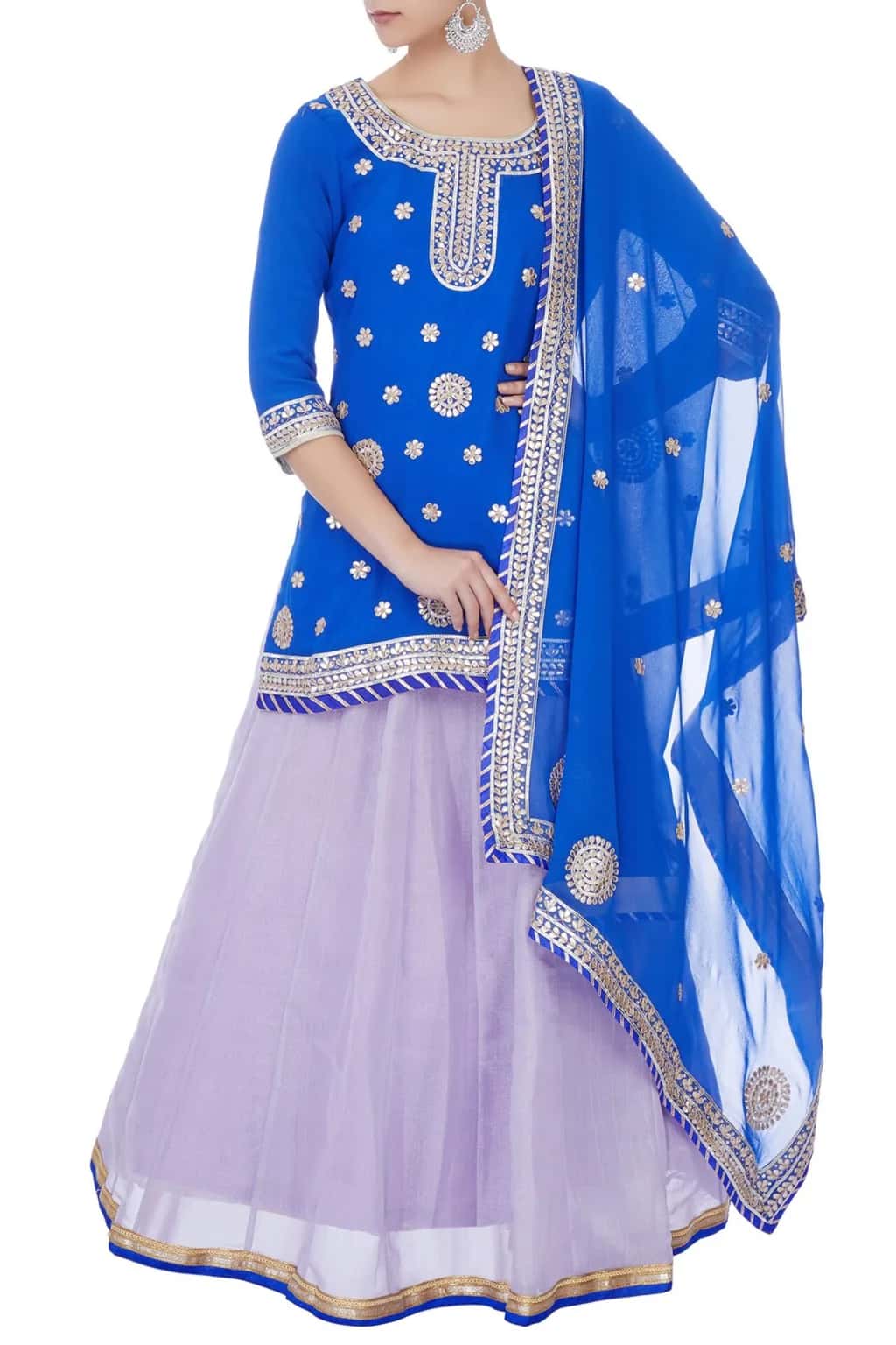 Stylish Blue Skirt Dress Set - Image 1