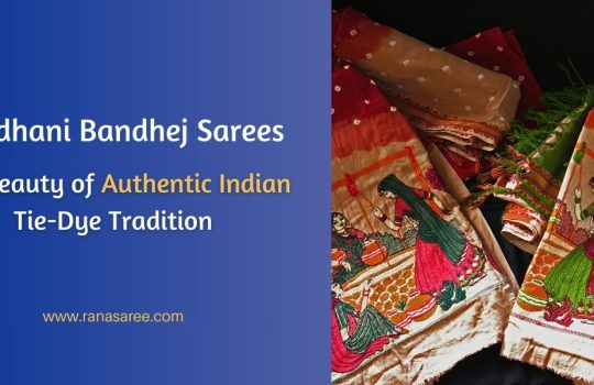 bandhani bandhej saree